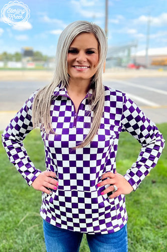 Pep Rally Pullover-Purple